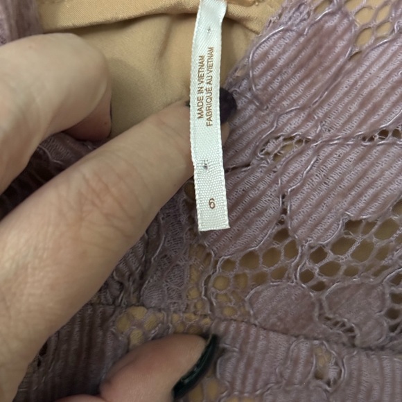 Free People Dangerous Love Lace Mini Dress, color Lilac Purple, size 6 - Picture 11 of 13